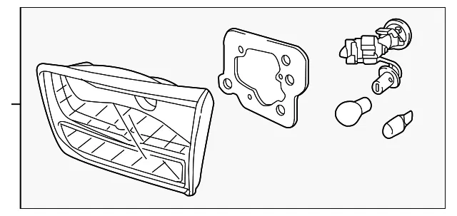 Backup Lamp - Kia (92406 A9400) - view 2